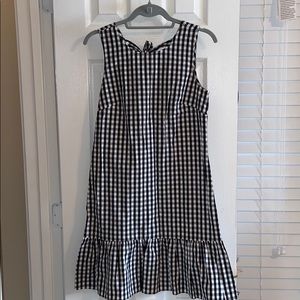 JCrew black and white Gingham Dress